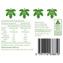 Load image into Gallery viewer, NAKED SYRUPS - MATCHA TEA POWDER - 500GM