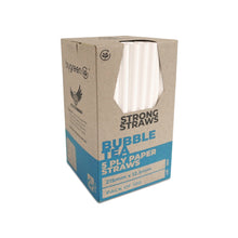 Load image into Gallery viewer, STRONG STRAWS - 5 PLY BUBBLE TEA PAPER STRAW - WHITE