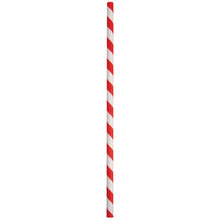 Load image into Gallery viewer, ECO-STRAW - PAPER STRAWS - 40 PACK - RED/WHITE STRIPE