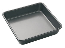 Load image into Gallery viewer, MASTERPRO - NON STICK SQUARE BAKE PAN - BLACK - 23x23x4.5cm
