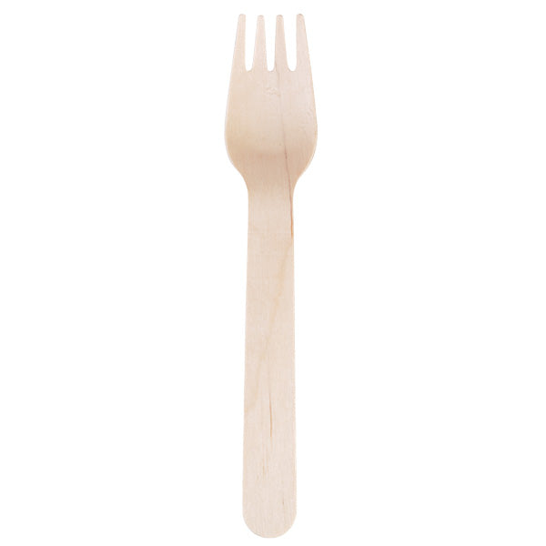 ONE TREE - WAXED WOODEN FORK - 100 PACK