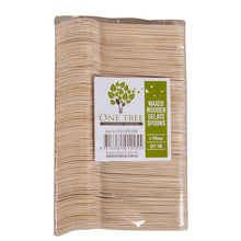 Load image into Gallery viewer, ONE TREE - WAXED WOODEN GELATO SPOON - 100 PACK