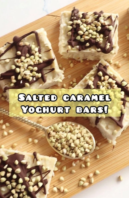 Salted Caramel Yogurt Bars (DF, GF, Vegan)
