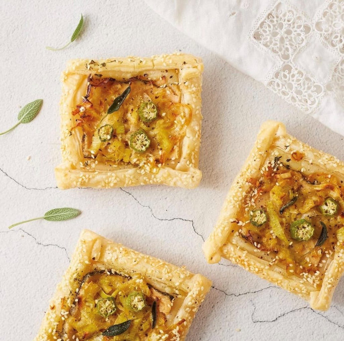 Cheeze & Leek Tarts