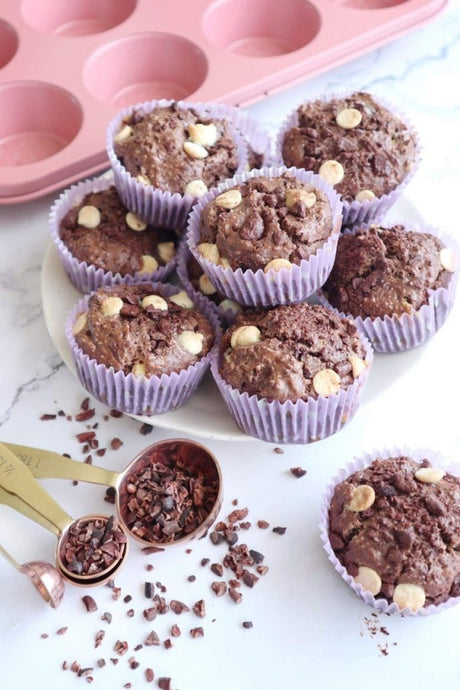 Double Choc Muffins (GF, DF, RSF)