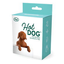 Load image into Gallery viewer, FRED - HOT DOG - DOG TEA INFUSER - BROWN
