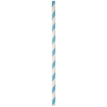 Load image into Gallery viewer, ECO-STRAW - PAPER STRAWS - 40 PACK - AQUA/WHITE STRIPE
