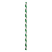 Load image into Gallery viewer, ECO STRAW - REGULAR - PAPER STRAW - 3 PLY - GREEN STRIPE
