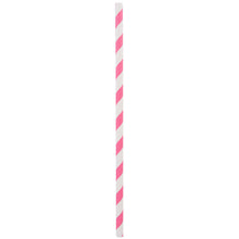 Load image into Gallery viewer, ECO-STRAW - PAPER STRAWS - 40 PACK - PINK/WHITE STRIPE

