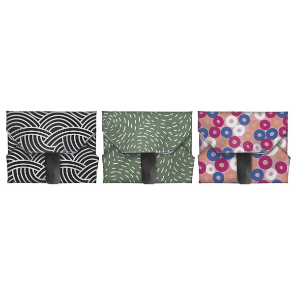 DAVIS & WADDELL - ECOPOCKET REUSABLE WRAPS - SINGLE SANDWICH WRAP - ASSORTED DESIGNS