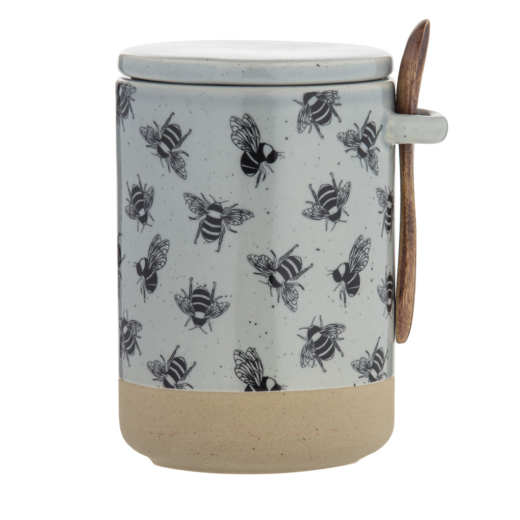 DAVIS & WADDELL - BEETANICAL BEE CANISTER WITH SPOON