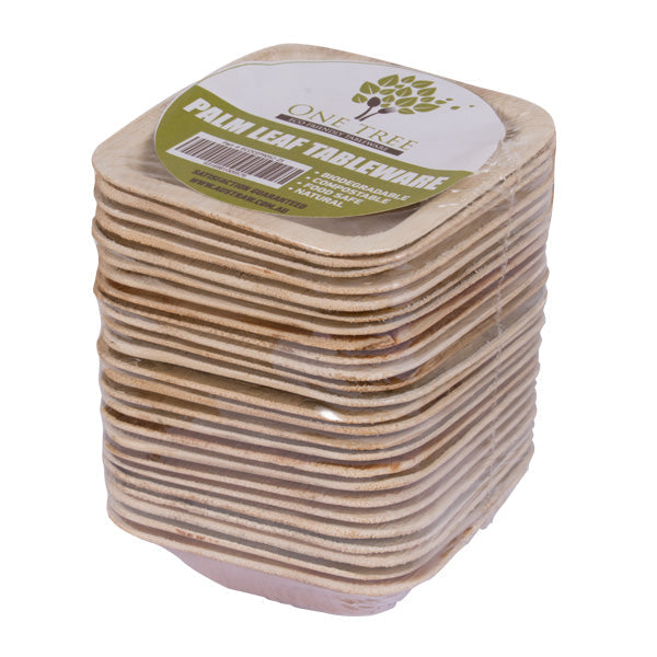 ONE TREE - PALM LEAF - SQUARE DIP BOWLS - 75MM - 25 PACK