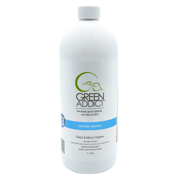GREEN ADDICT - TWINKLE TWINKLE - GLASS & MIRROR CLEANER 1 LITRE REFILL
