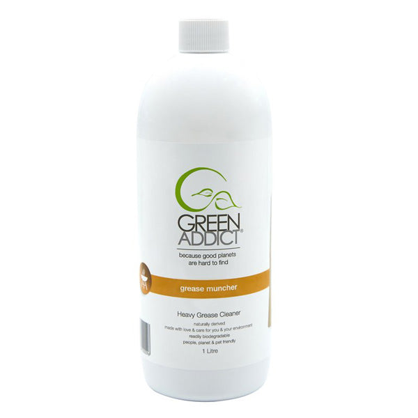 GREEN ADDICT - GREASE MUNCHER - NATURAL OVEN AND GRILL DEGREASER 1 LITRE REFILL