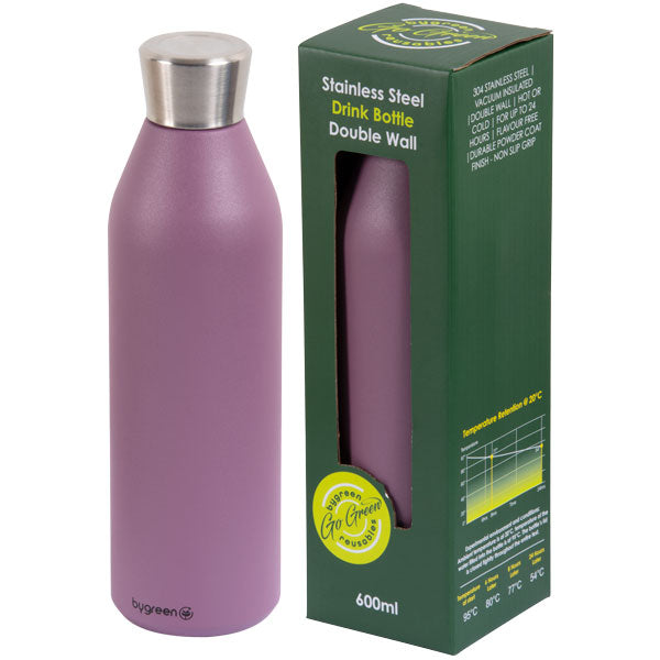 GO GREEN - REUSABLE BERRY DRINK BOTTLE - 600ML
