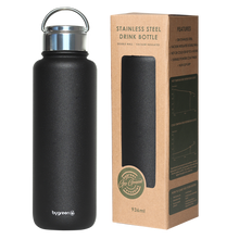 Load image into Gallery viewer, GO GREEN - REUSABLE SLATE WATER BOTTLE - 936ML
