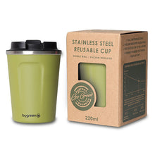 Load image into Gallery viewer, GO GREEN - REUSABLE SLATE COFFEE CUP - 220ML

