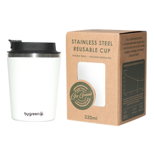 Load image into Gallery viewer, GO GREEN - REUSABLE SLATE COFFEE CUP - 220ML
