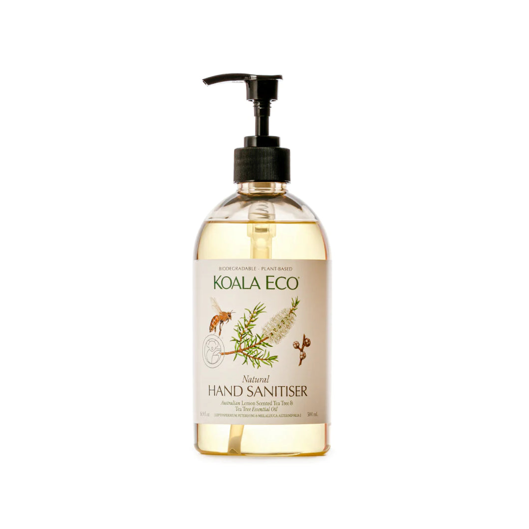 KOALA ECO - NATURAL HAND SANITISER - TEA TREE ESSENTIAL OIL - 500ML