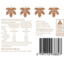 Load image into Gallery viewer, NAKED SYRUPS - LIGHT CHOCOLATE POWDER - 1 KG
