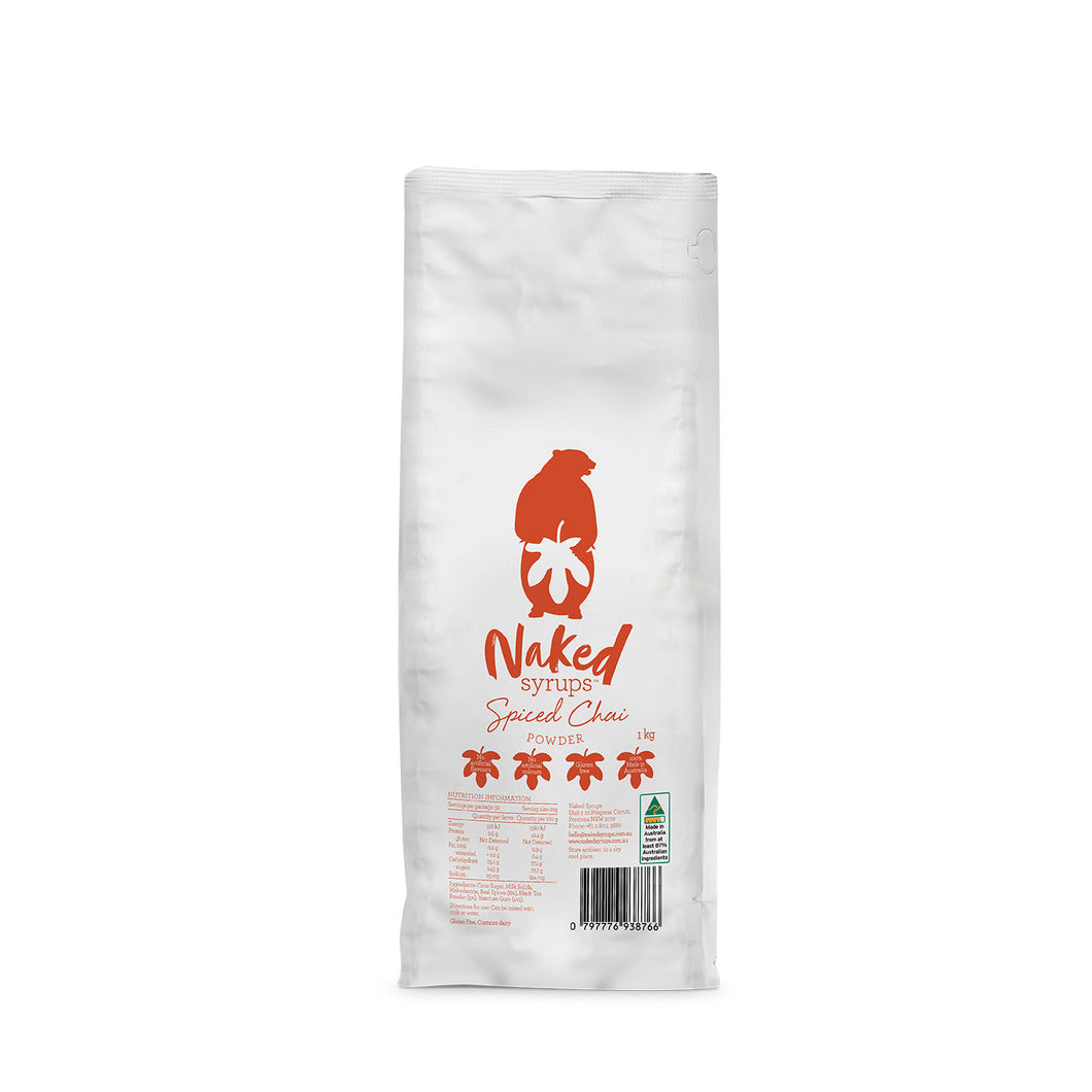 NAKED SYRUPS - SPICED CHAI POWDER - 1 KG