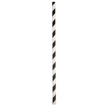 Load image into Gallery viewer, ECO-STRAW - PAPER STRAWS - 40 PACK - BLACK/WHITE STRIPE
