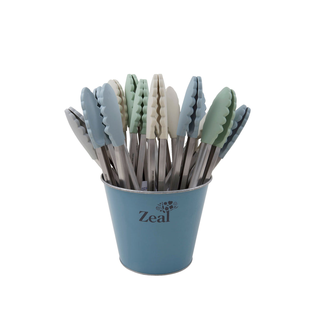 ZEAL - CLASSIC SILICONE TONGS - ASSORTED COLOURS