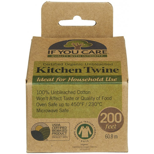 IF YOU CARE - ORGANIC UNBLEACHED KITCHEN TWINE - 60.8M