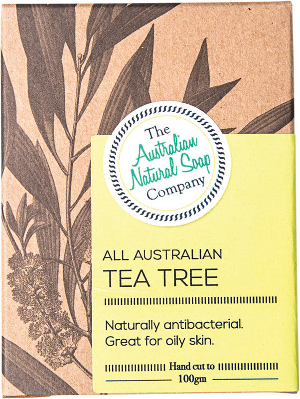 AUSTRALIAN NATURAL SOAP COMPANY - TEA TREE BAR - 100G