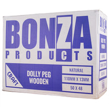 Load image into Gallery viewer, BONZA - NATURAL WOODEN DOLLY PEG - 110MM X 13MM
