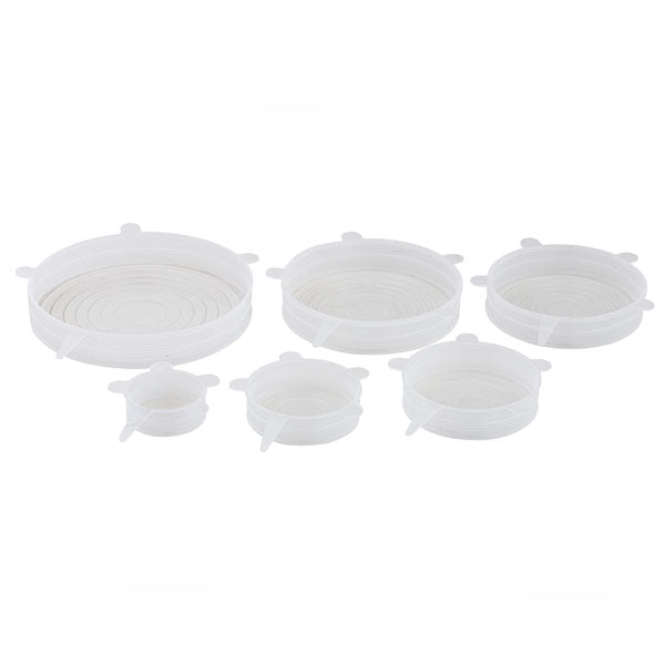 DAVIS & WADDELL - SILICONE ECO FLEX REUSABLE LIDS - 6 PACK