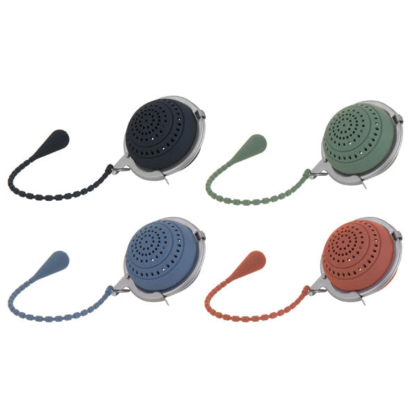 LEAF & BEAN - SILICONE TEA INFUSER - 4 ASSORTED COLOURS