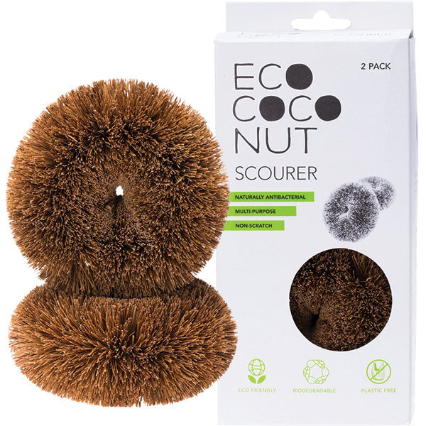 ECO COCONUT - SCOURER - 2 PACK