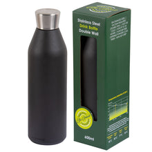 Load image into Gallery viewer, GO GREEN - REUSABLE OLIVE GREEN DRINK BOTTLE - 600ML
