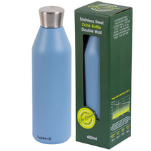 Load image into Gallery viewer, GO GREEN - REUSABLE OLIVE GREEN DRINK BOTTLE - 600ML
