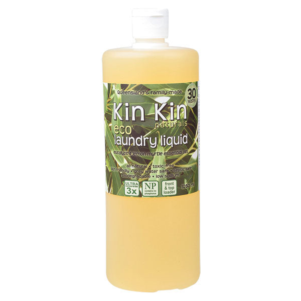 KIN KIN - NATURAL LAUNDRY LIQUID - EUCALYPTUS & LEMON MYRTLE - 1.5L