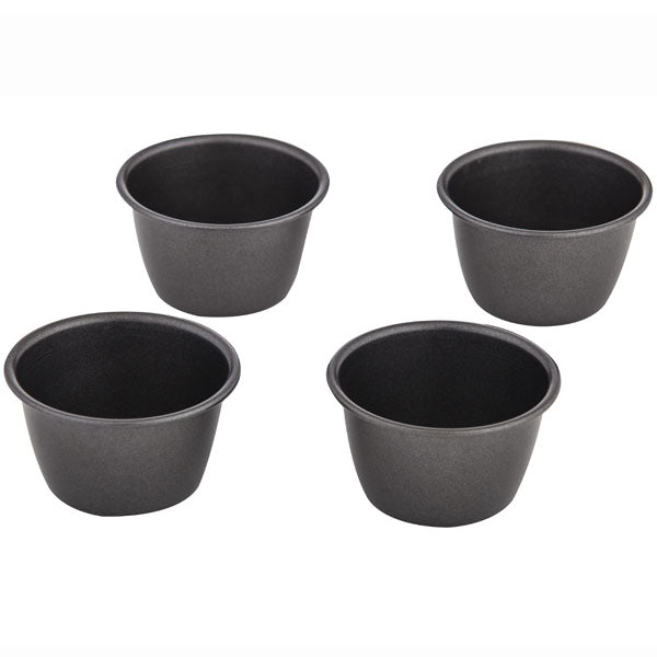 MASTERPRO - NON STICK INDIVIDUAL PUDDING MOULD - 4 PIECE SET