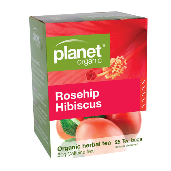 PLANET ORGANIC - ROSEHIP AND HIBISCUS TEA BAGS