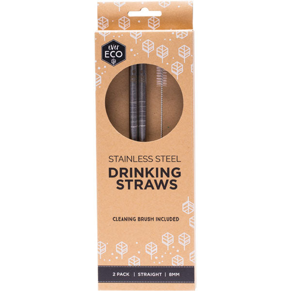 EVER ECO - STAINLESS STEEL REUSABLE STRAW PACKS
