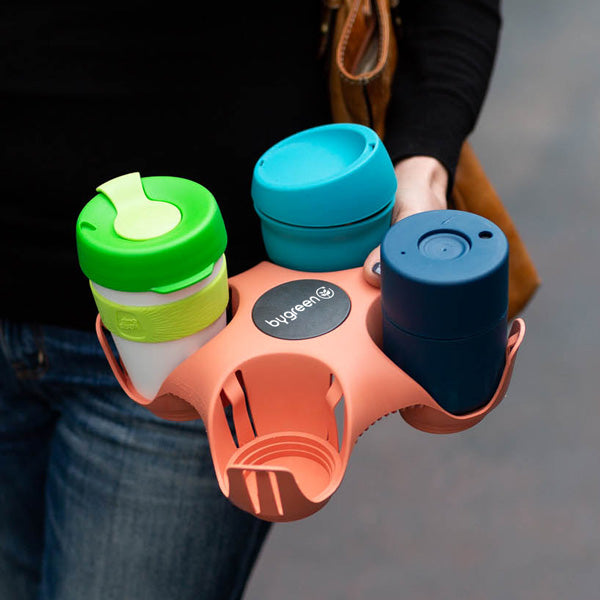 STAY TRAY - REUSABLE + RECYCLED PLASTIC DRINK TRAY