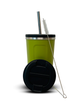 Load image into Gallery viewer, GO GREEN - REUSABLE COFFEE CUP - 510ML + REUSABLE SMOOTHIE KIT
