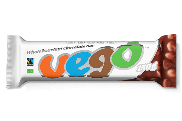 VEGO - WHOLE HAZELNUT CHOCOLATE BAR LARGE - 150G