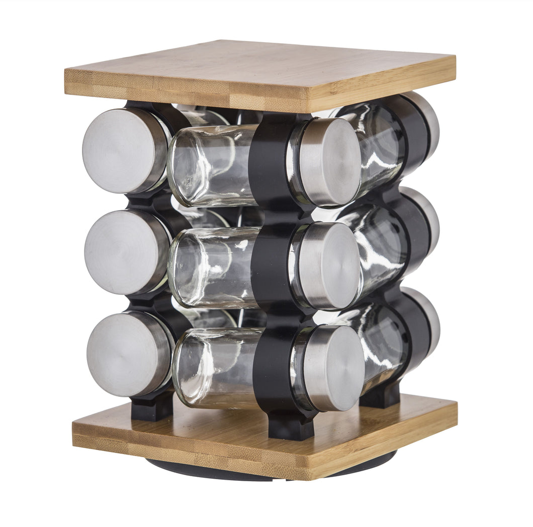 DAVIS & WADDELL - ROMANO SPICE JAR SET WITH RACK